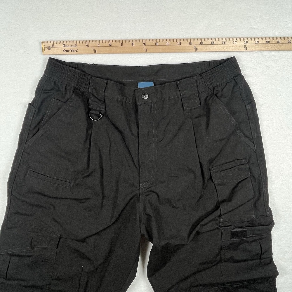 Lot 2 Propper Tactical Cargo Pants Men 38x34 Black Ripstop Work Utility Military - Picture 6 of 8